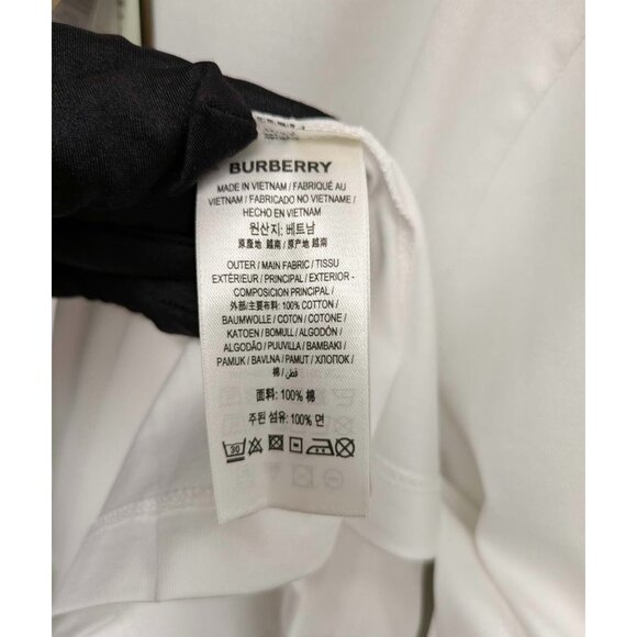 Burberry Men’s Jayson Icon Stripe Crewneck T-Shirt White M 8078115 - Picture 5 of 7